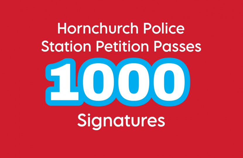 Hornchurch Police Station reaches 1000