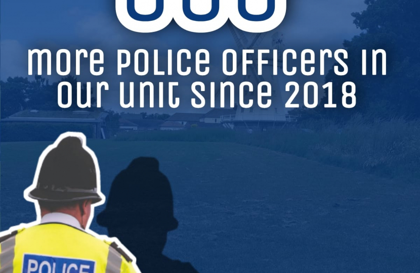 Manifesto Commitment Reached - 350 more Police Officers