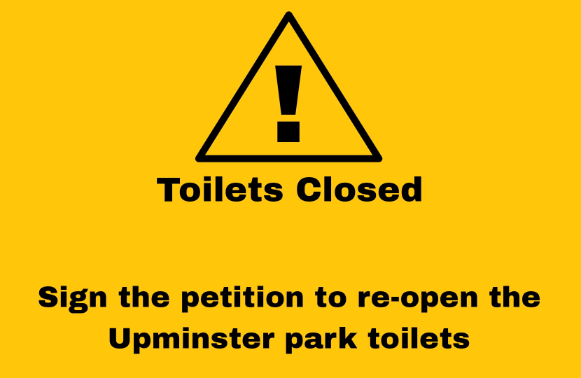 Sign the petition to reopen Upminster toilets