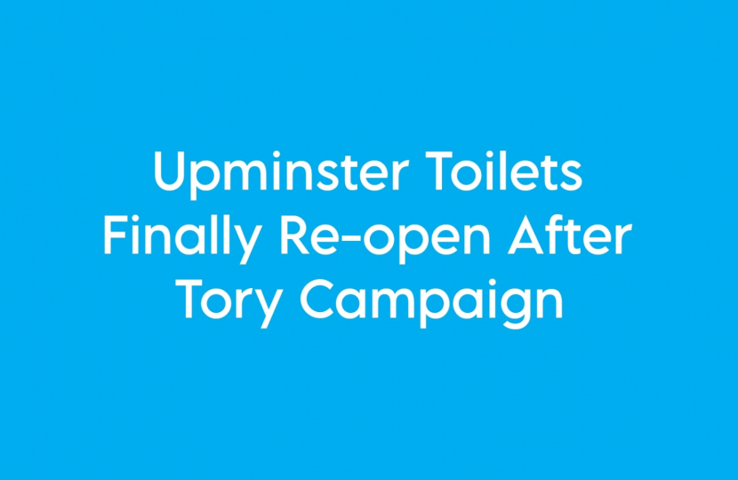 Toilets finally open