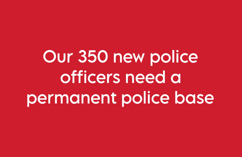 Our new police officers need a base, will you help?